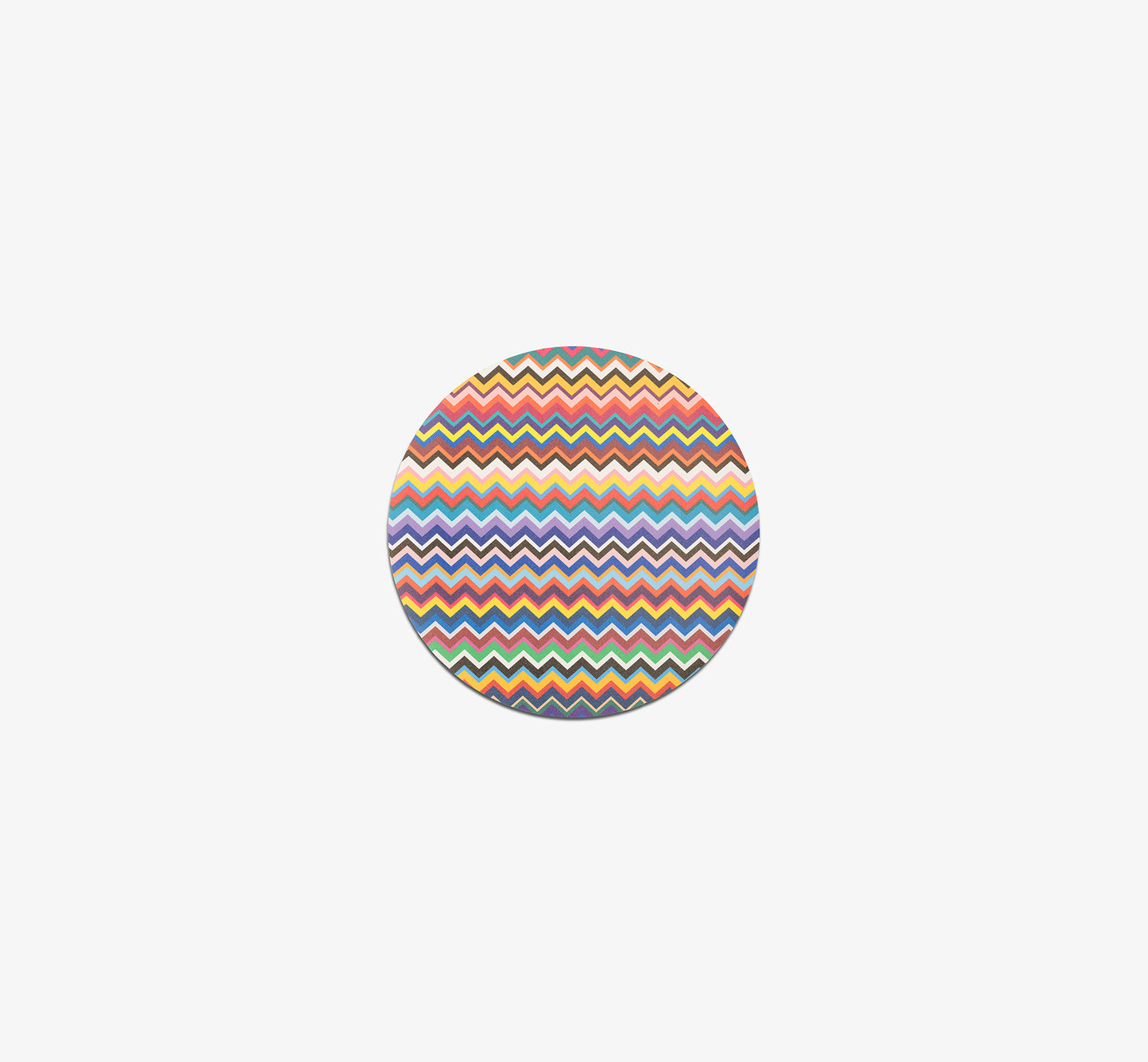 Multicolored Zigzag Vinyl Placemat Set of 4