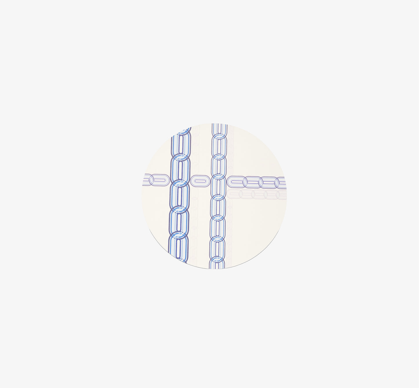 Blue Starburst Chainlink Vinyl Placemat Set of 4