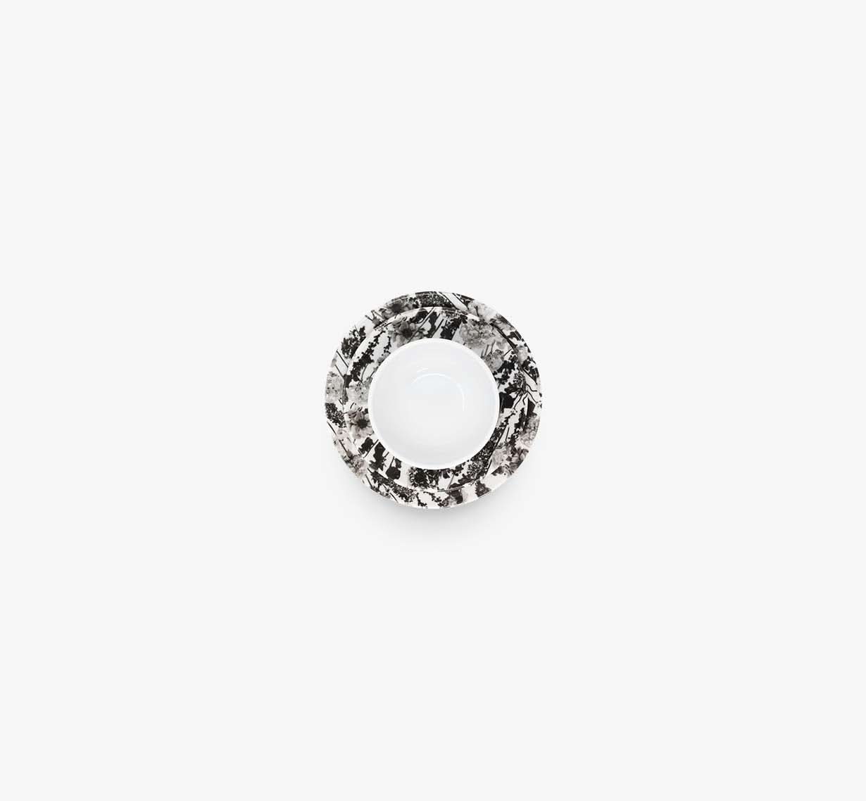 Grayscale Floral Garden Starter Set - 12 Piece Setting