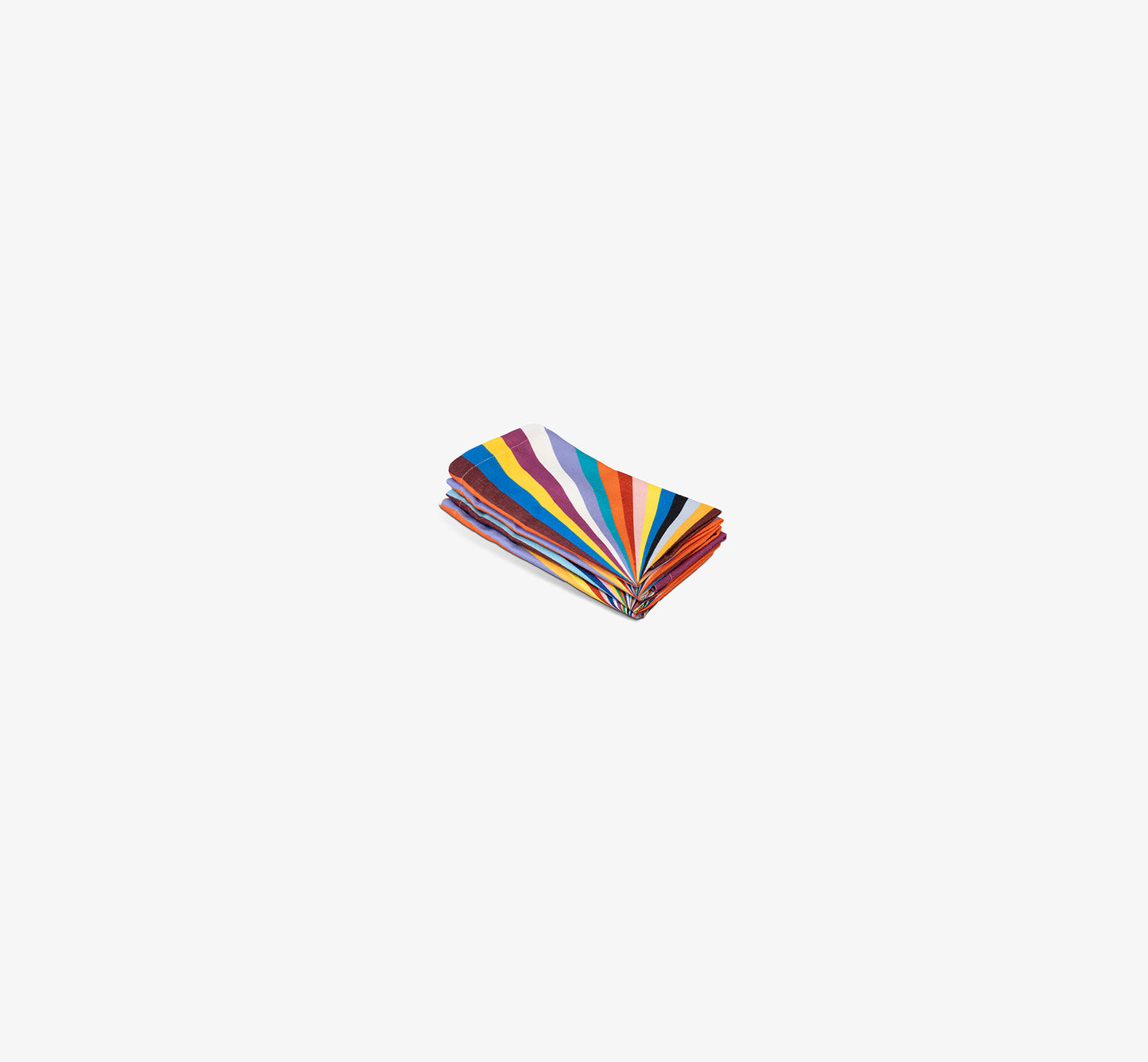 Multicolored Starburst Faux Linen Napkin Set of 4