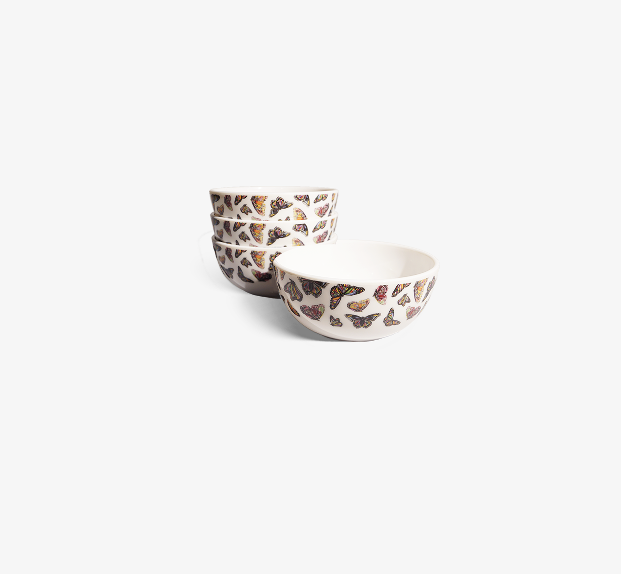 Butterflies Melamine Bowl Set of 4