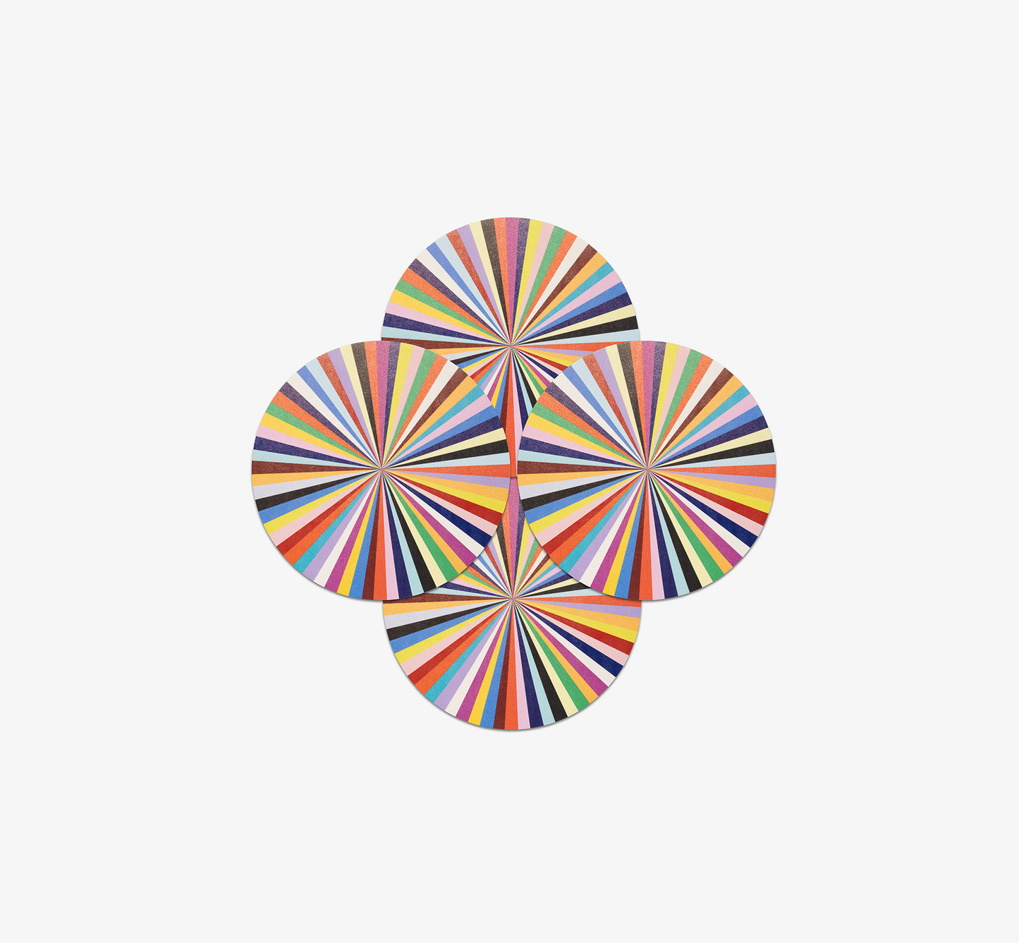 Multicolored Starburst Vinyl Placemat Set of 4