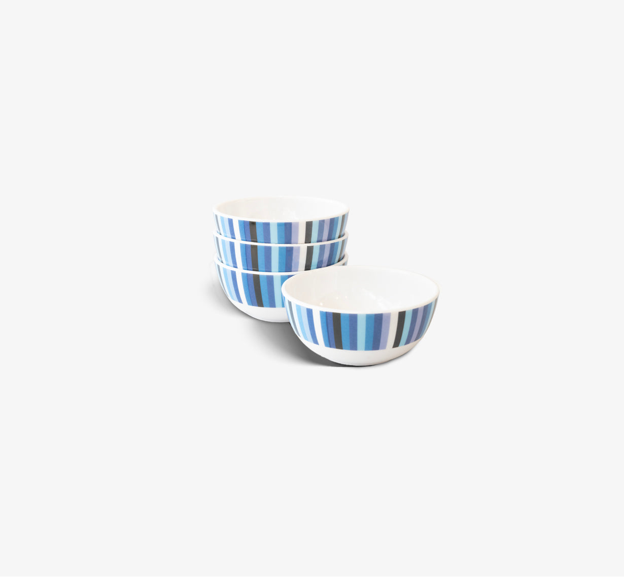 Blue Starburst Chainlink Melamine Bowl Set of 4
