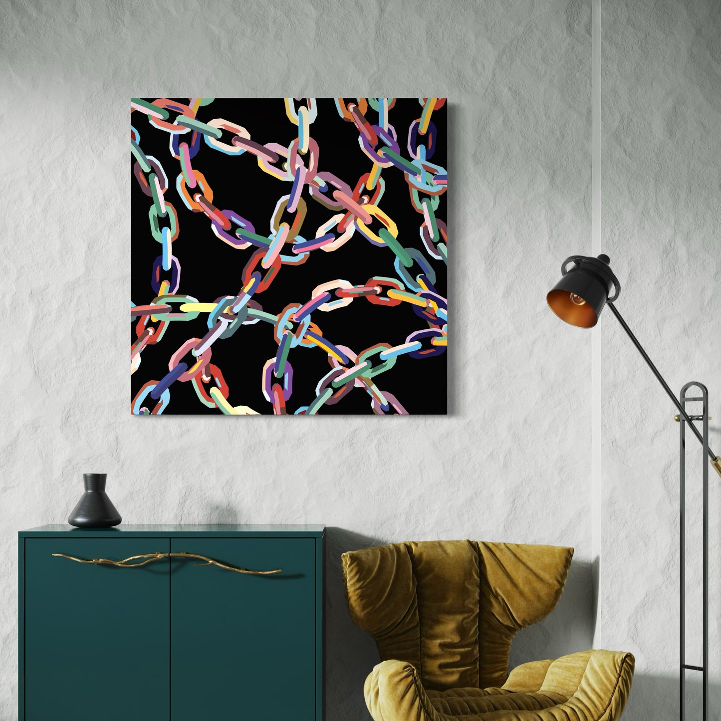 Chain Link Art Print