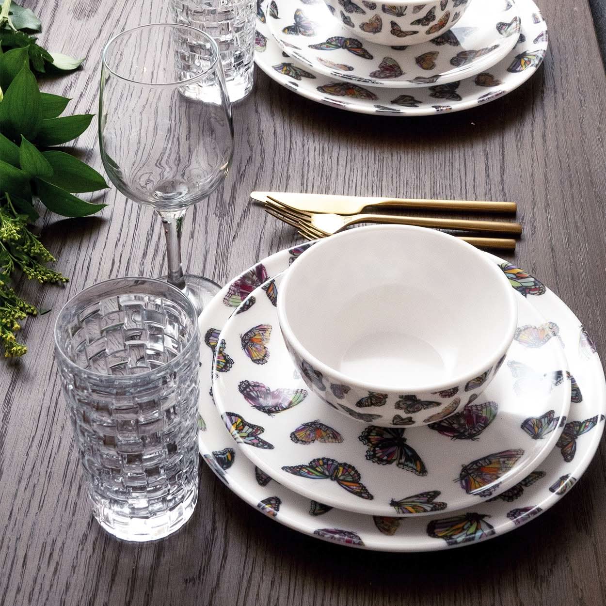 Butterflies Starter Set - 12 Piece Setting