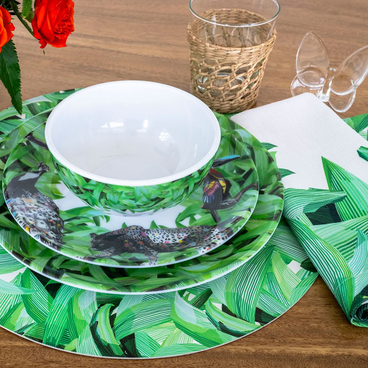 Pura Vida Jungle Hostess Set - 20 Piece Setting