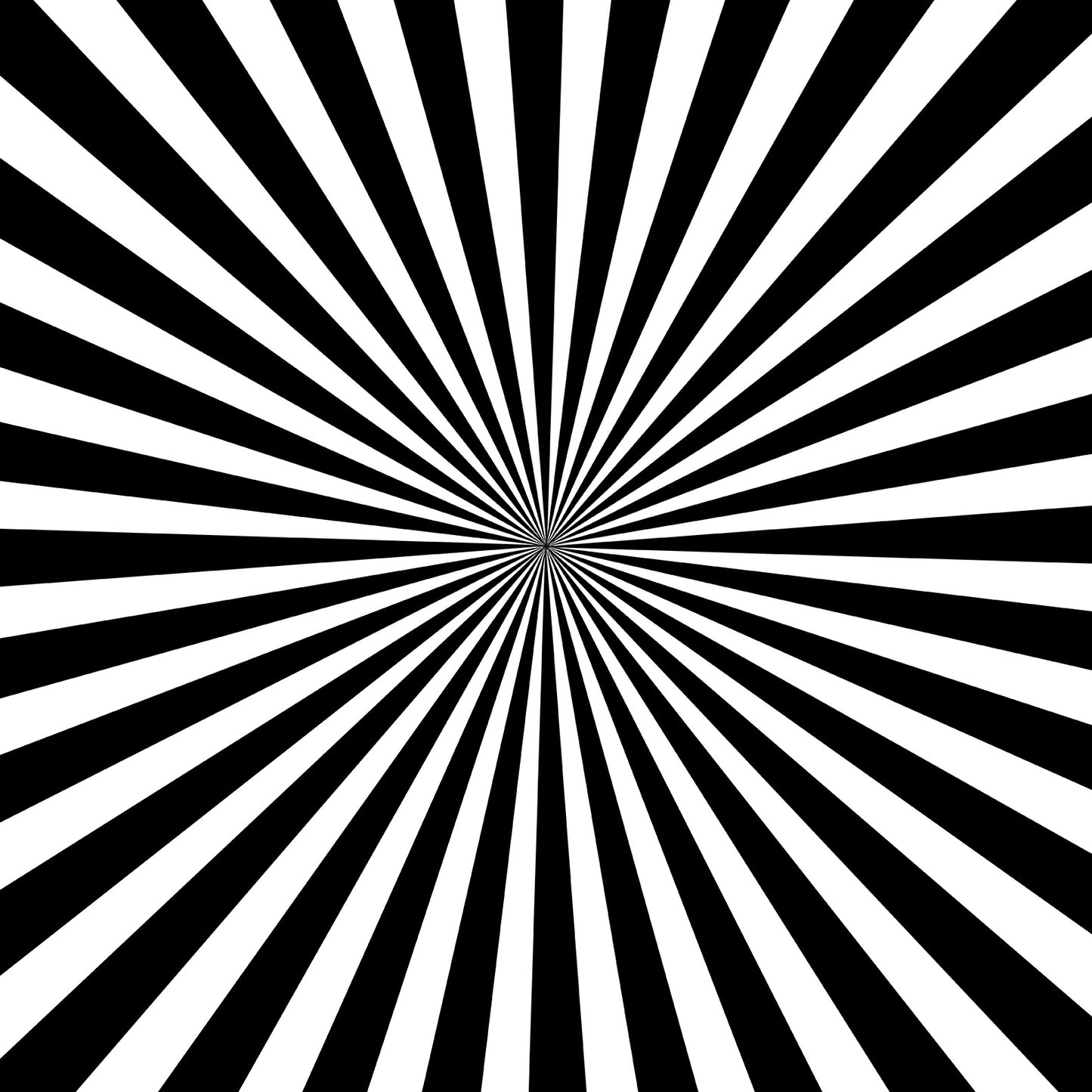 B&W Starburst Art Print