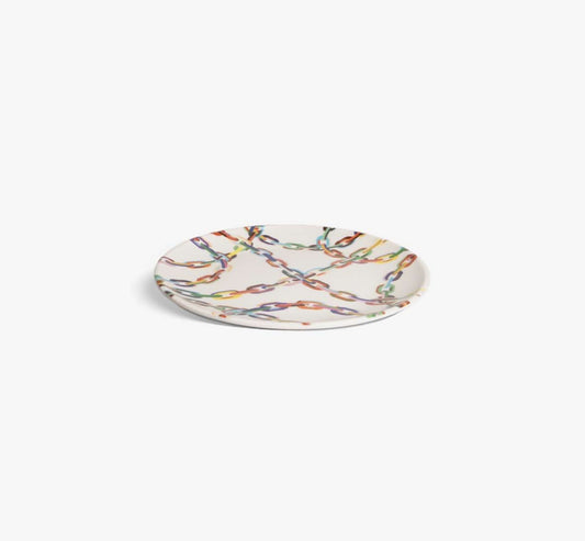 Large Chain Link Dinner Plate Set of 4