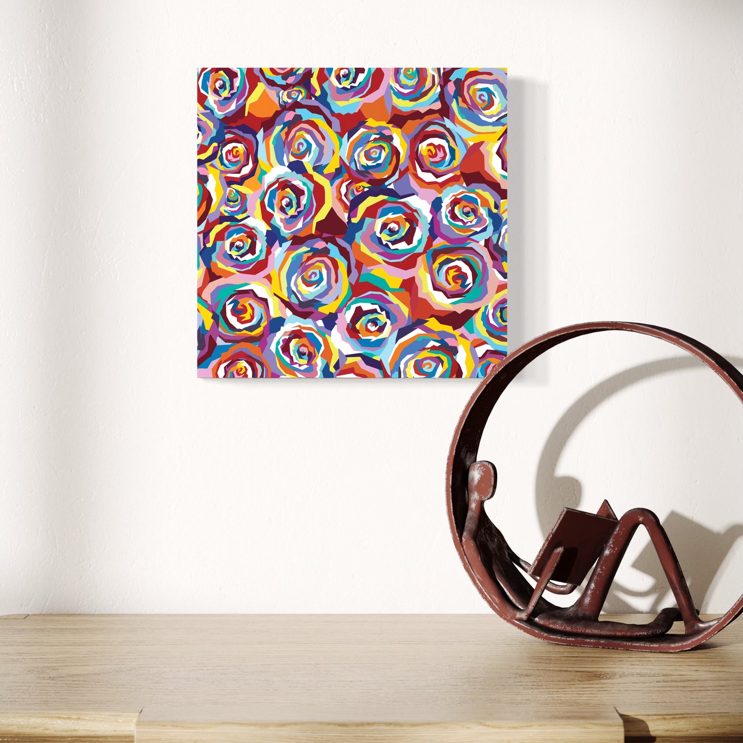 Multicolored Roses Art Print