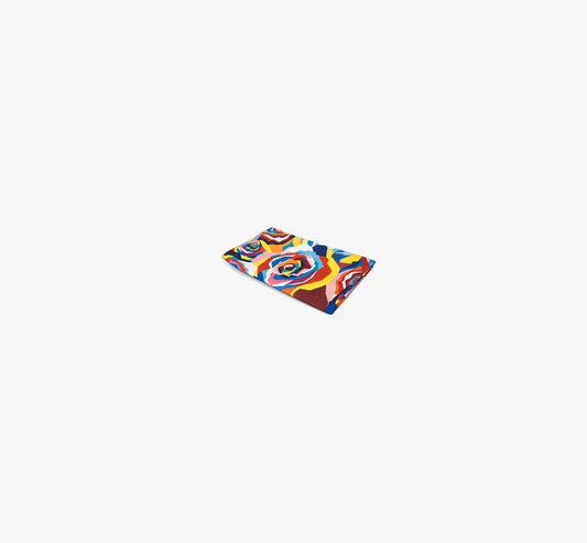 Multicolored Roses Faux Linen Napkin Set of 4