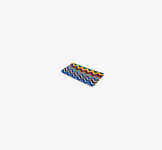 Multicolored Zigzag Faux Linen Napkin Set of 4