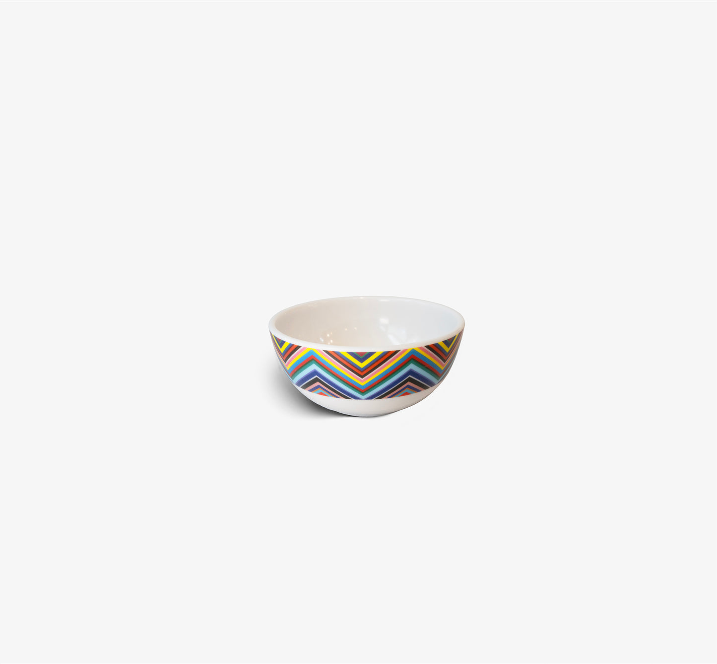 Multicolored Zigzag Melamine Bowl Set of 4