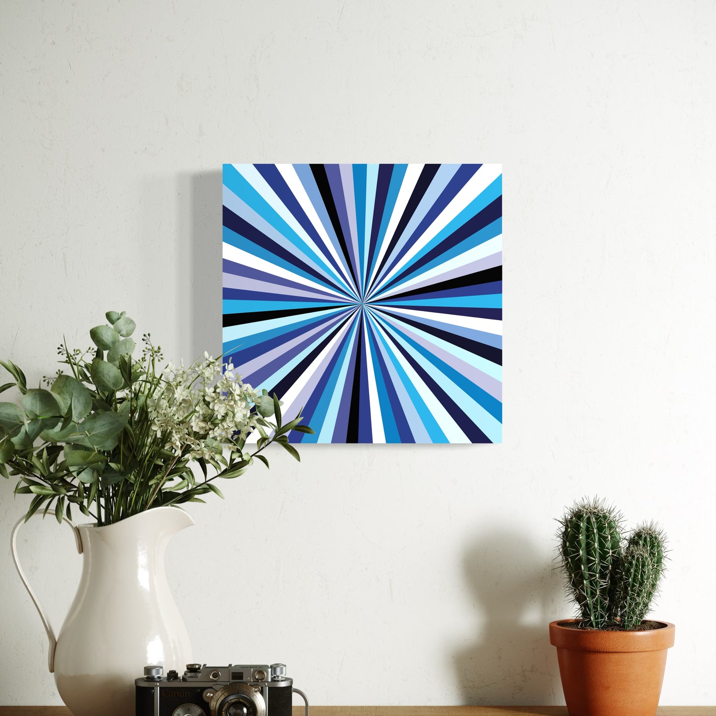 Blue Starburst Art Print