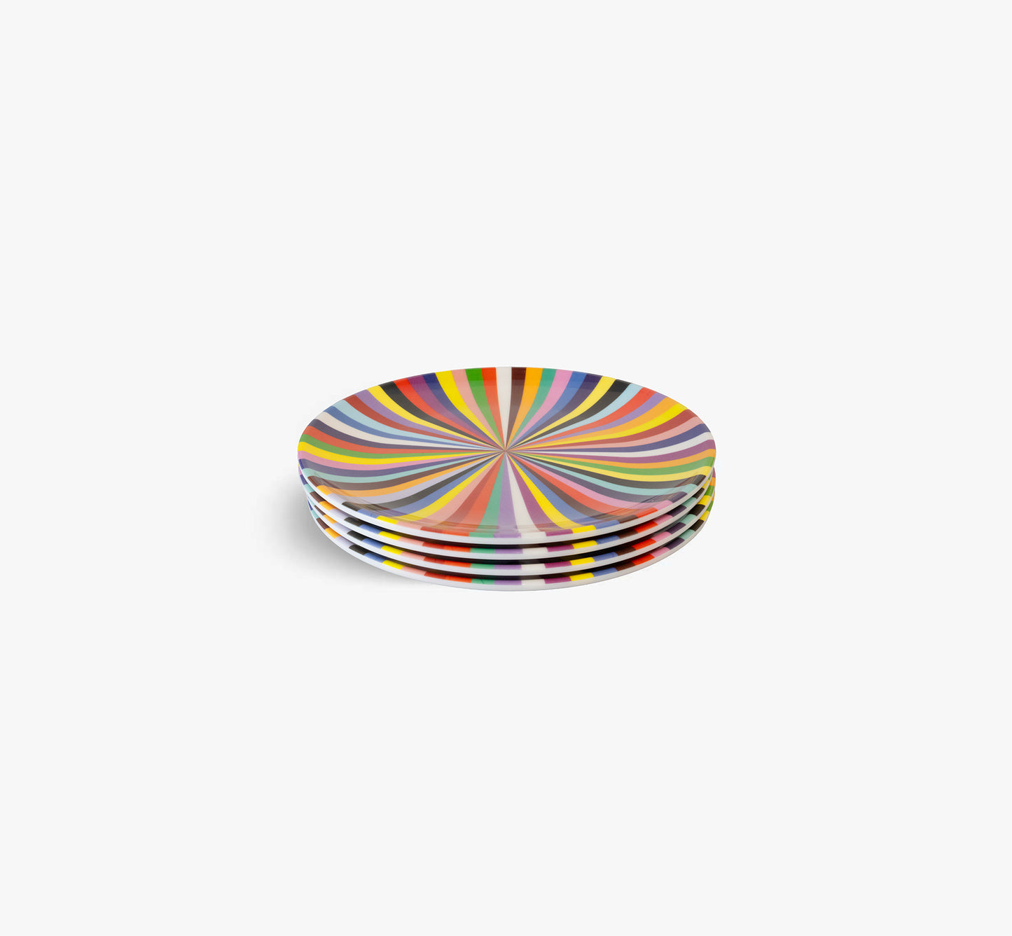 Multicolored Starburst Dinner Plate Set of 4