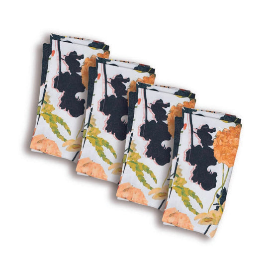 Auburn Bouquet Faux Linen Napkin (Set of 4)