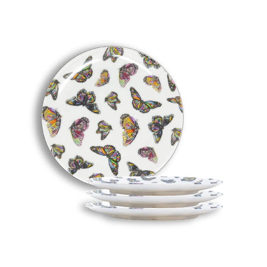 Butterflies Salad Plate Set of 4