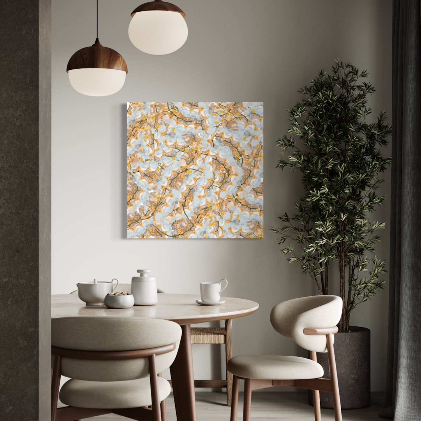 Cream Orchid Art Print