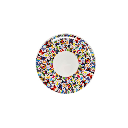 Multi Colored Butterflies Dinner Plate Set of 4