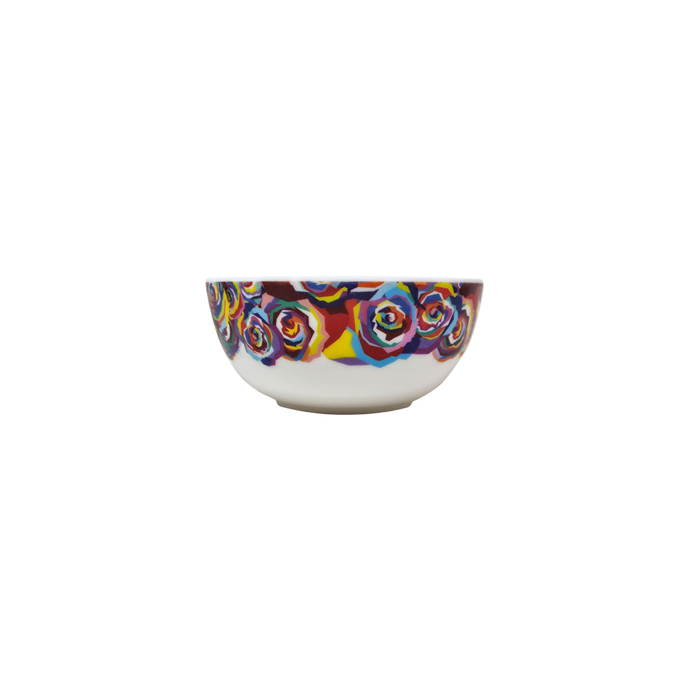 Multi Colored Roses Melamine Bowl Set of 4