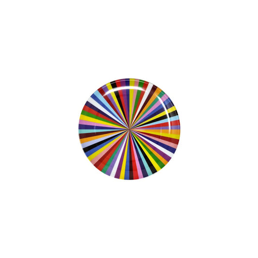 Multicolored Starburst Salad Plate Set of 4