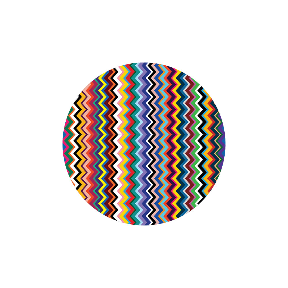 Multi Colored Zigzag Vinyl Placemat Set of 4