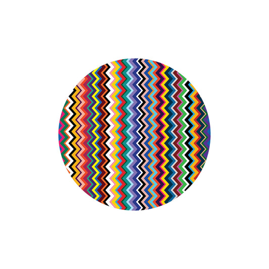 Multi Colored Zigzag Vinyl Placemat Set of 4