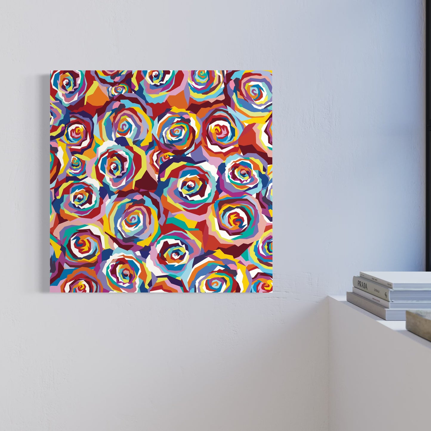 Multicolored Roses Art Print