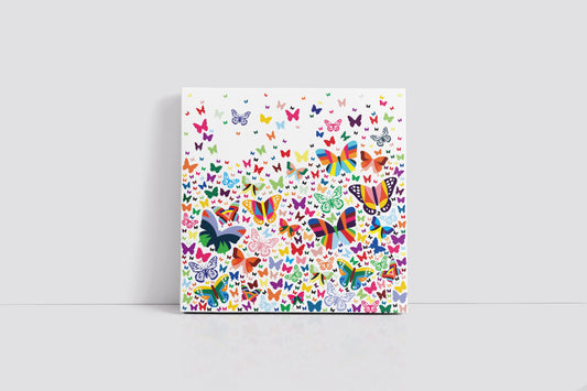 Multicolored Butterflies Art Print