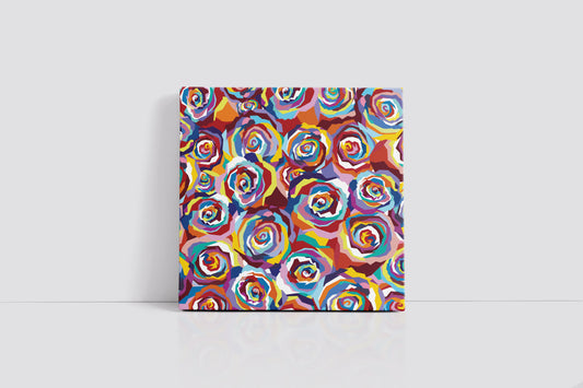 Multicolored Roses Art Print