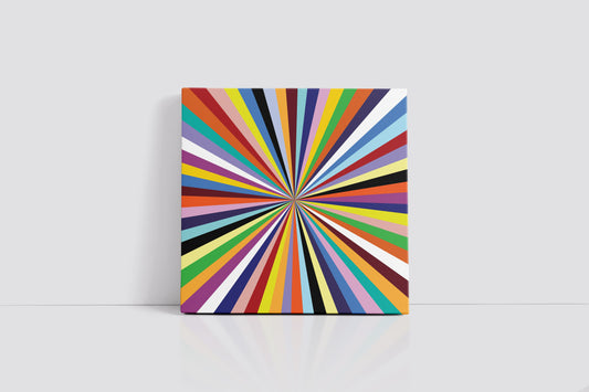 Multicolored Starburst Art Print
